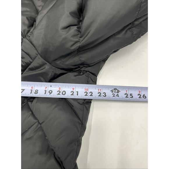 London Fog Tower Faux Fur Hood Down Puffer Coat Jacket Women’s Size XL Black - Picture 10 of 15